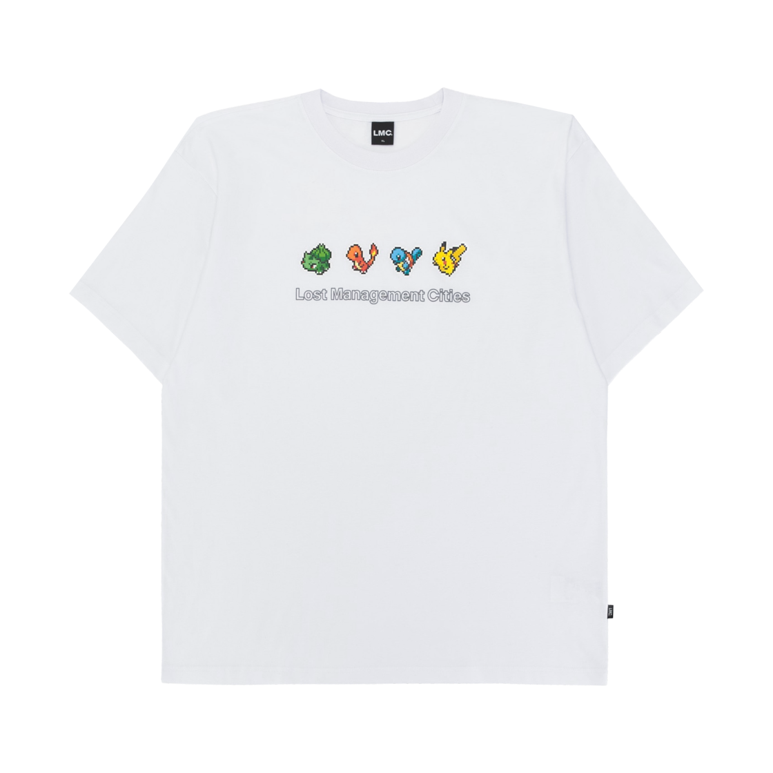 엘엠씨 x 포켓몬 픽셀 아트 랜덤 티셔츠 화이트 B(LMC x Pokemon Pixel Art Random T-Shirt White B)