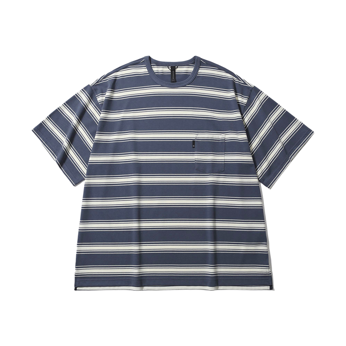 [SS26] 모이프 원 포켓 H/S 티  블루 스트라이프([SS26] moif One Pocket H/S Tee / Blue Stripe)