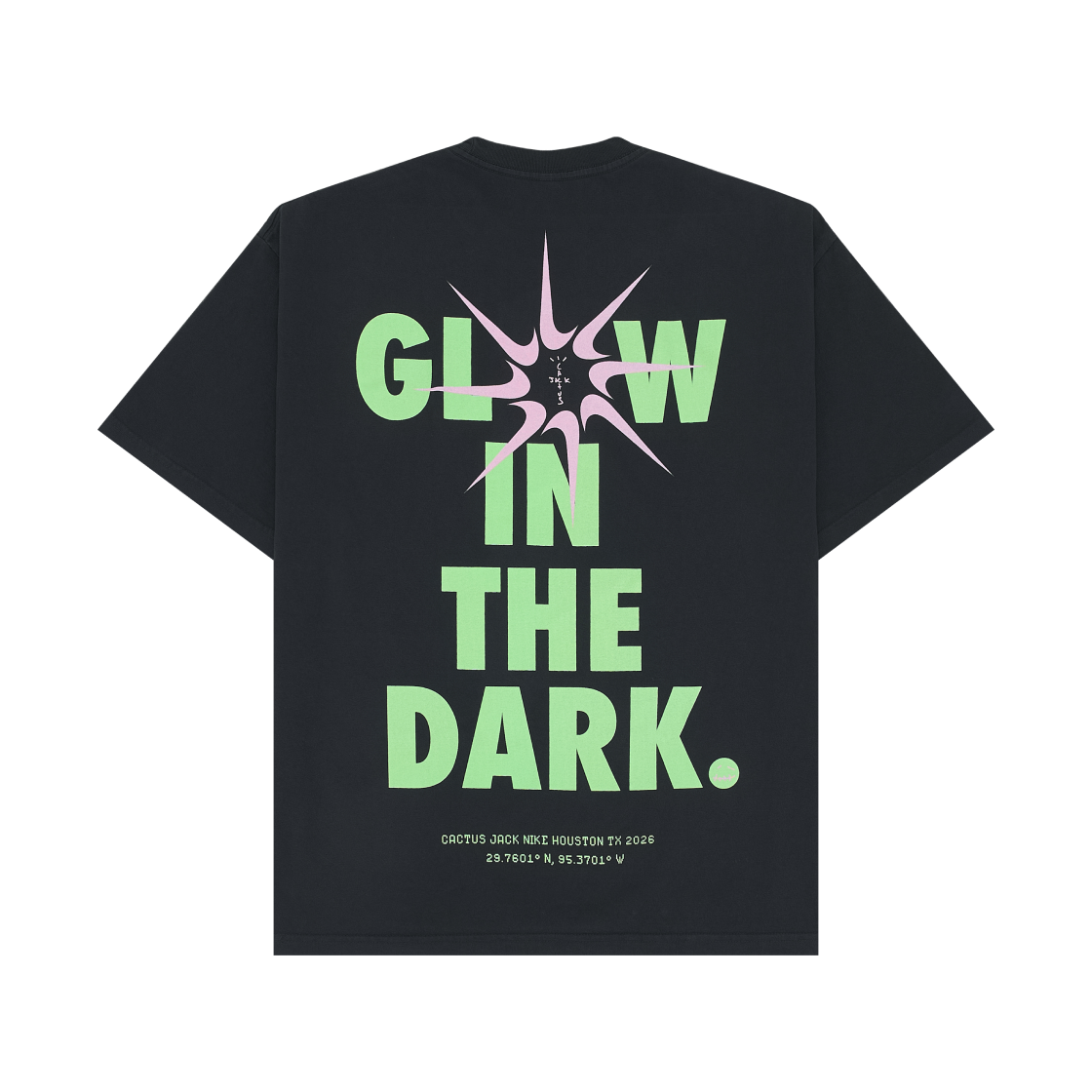 나이키 x 트래비스 스캇 캑터스 잭 티렉스 글로우 인 더 다크 티셔츠 블랙(Nike x Travis Scott Cactus Jack T-Rexx Glow in The Dark T-Shirt Black) - 2