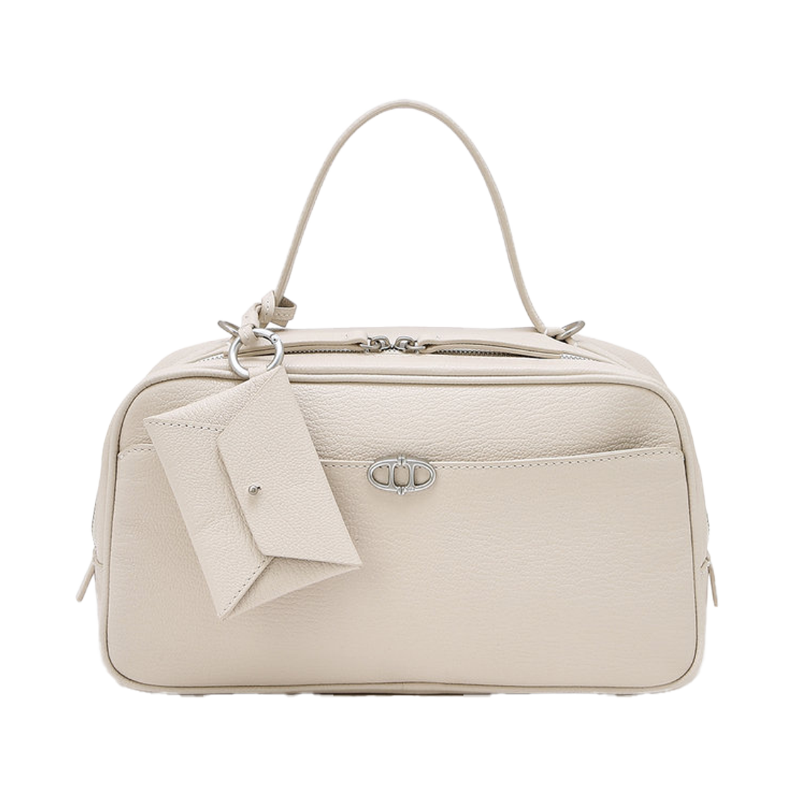 AABA6F275IV Athe Vanessabruno Acc Fidele Ivory Leather Fidele Tote & Crossbody Bag S AABA6F275IV Ivory