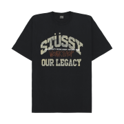 Stussy x Our Legacy Collegiate Pig. Dyed T-Shirt Taupe Overdyed Black