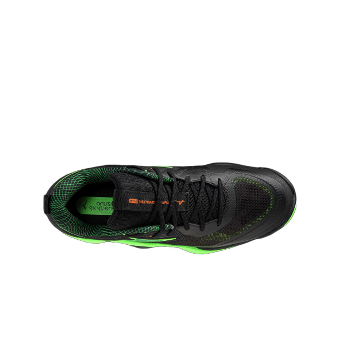 미즈노 웨이브 모멘텀 엘리트 블랙 글로잉 애플(Mizuno Wave Momentum Elite Black Glowing Apple) - 2