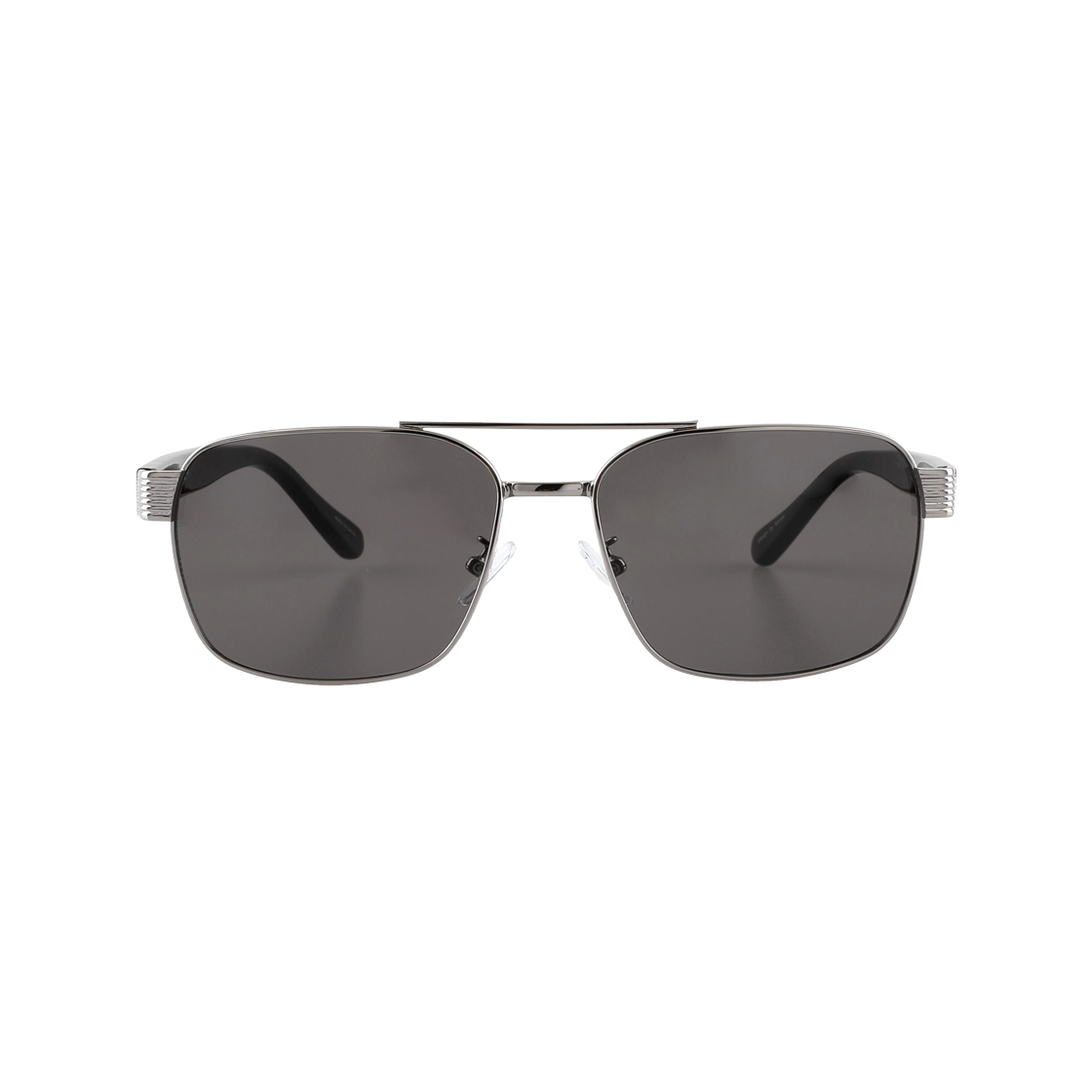 KEVIN C3 실버블랙 2DITOR KEV Big Size Boeing UV Blocking Nylon Lens Two Bridge Sunglasses C3 Sliver Black