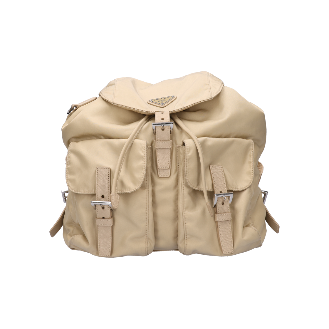 ITPQTK9KSUGA Prada Medium Re-Nylon Backpack Desert Beige