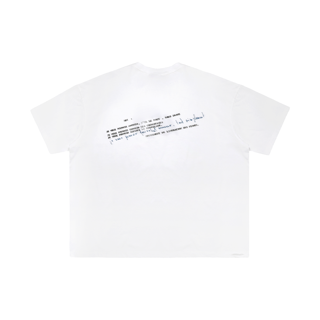 엠제이디 오버사이즈 어 리틀 걸 티셔츠 화이트(MJD Oversized A Little Girl T-Shirt White) - 2