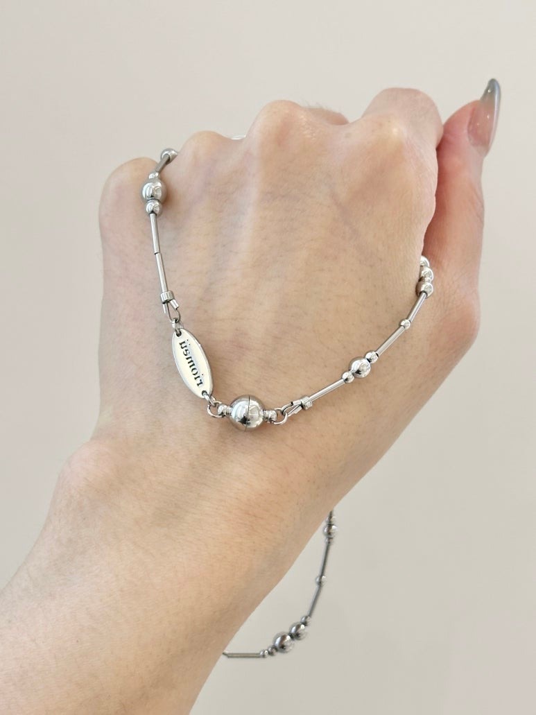 Riomeu Silver Melody Necklace 착용 스타일 - 2