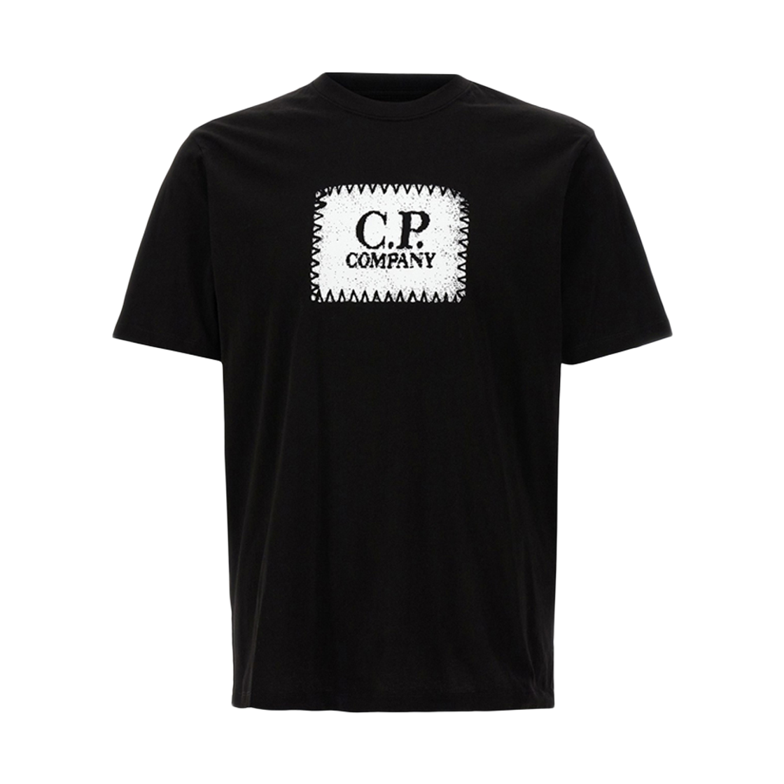 [17% 쿠폰] C.P. 컴퍼니 저지 30/1 숏슬리브 로고 라벨 티셔츠 블랙 - 25FW([17% 쿠폰] C.P. Company Jersey 30/1 Short Sleeve Logo Label T-Shirt Black - 25FW)