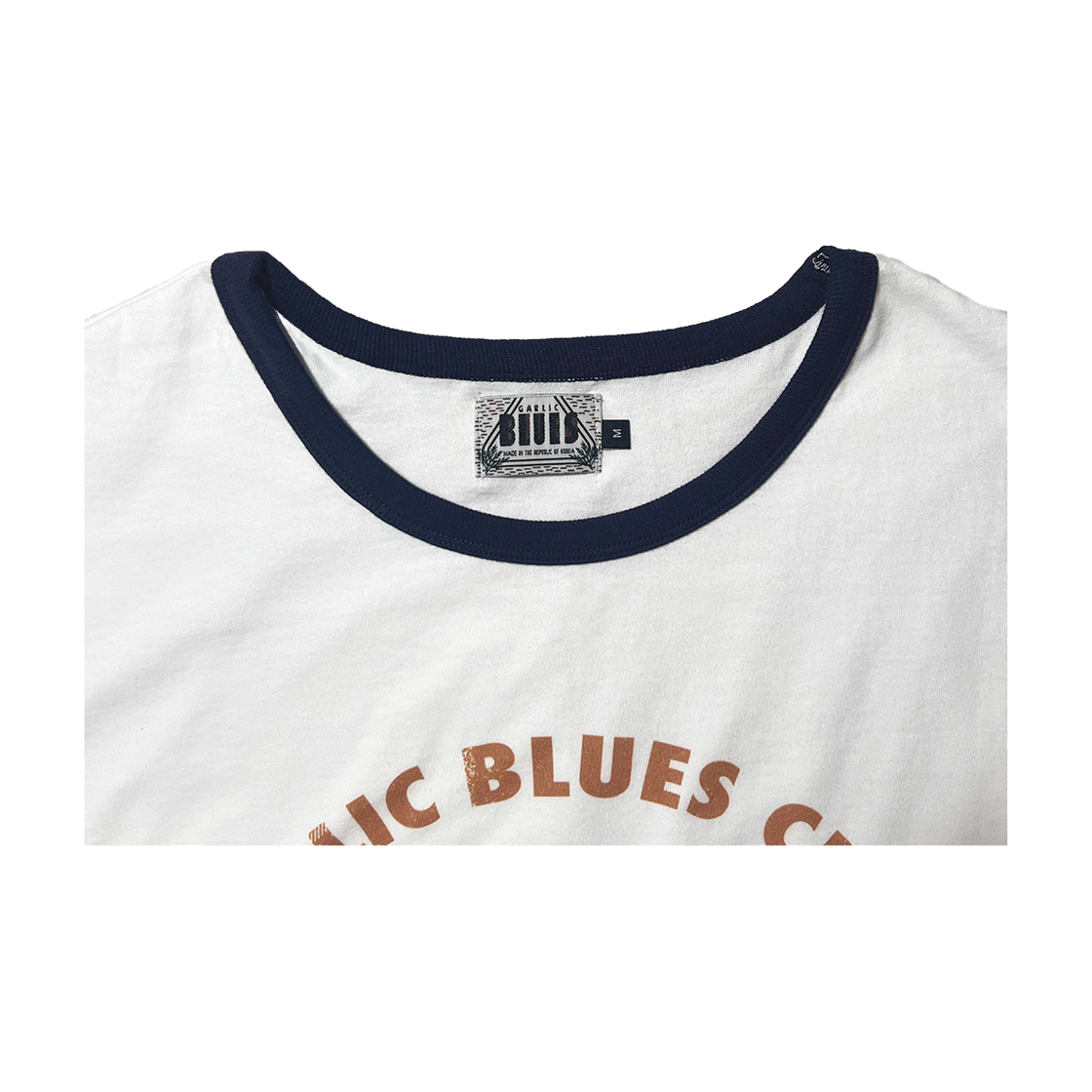 갈릭블루스 03 "플라잉" 링거 티셔츠 화이트(GARLICBLUES 03 "Flying" Ringer T-Shirt White) - 2
