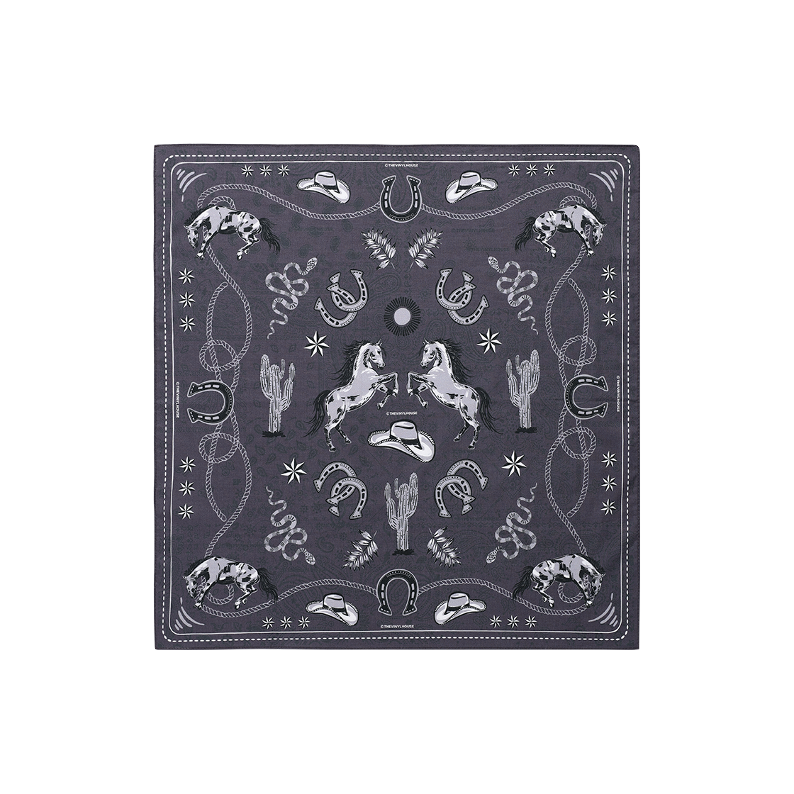 더바이닐하우스 TVH 웨스턴 패턴 반다나 퍼플(Thevinylhouse TVH Western Pattern Bandana Purple)