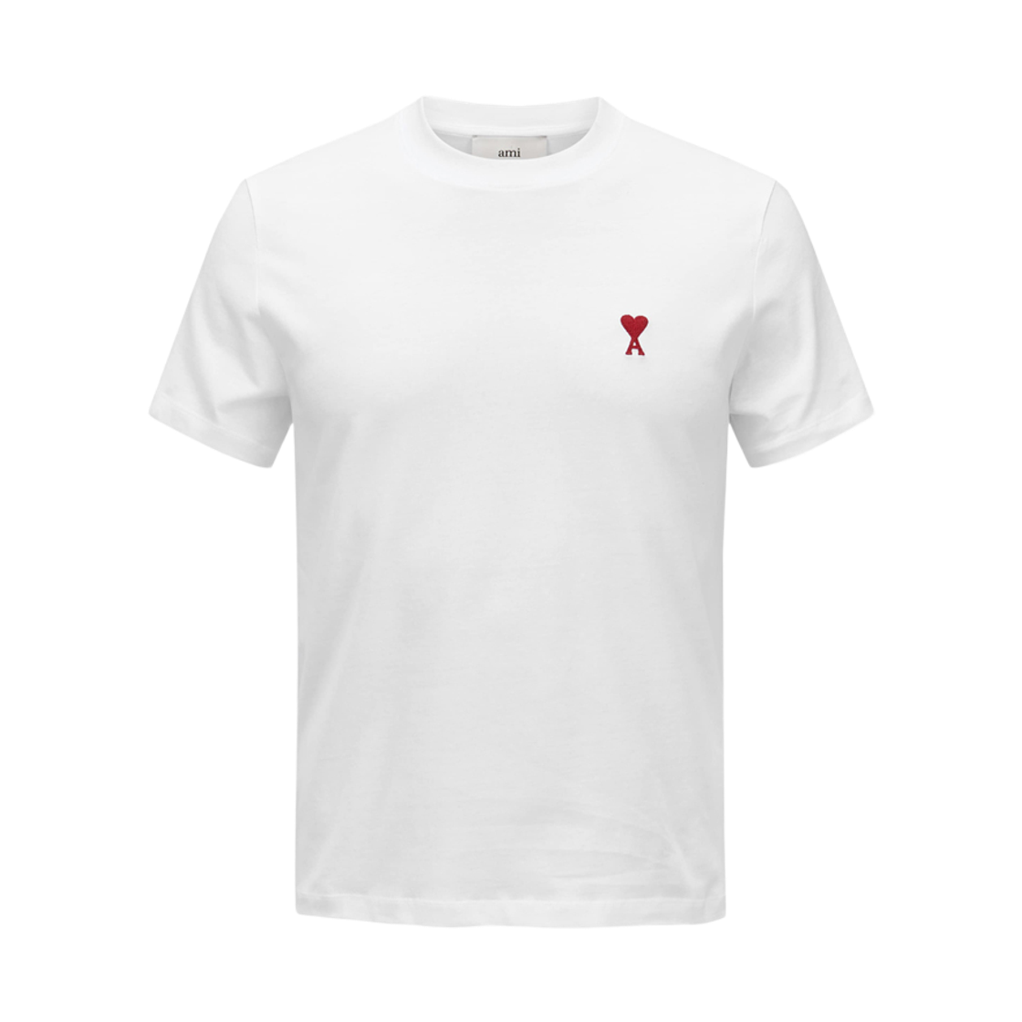 [17% 쿠폰] 아미 스몰 하트 로고 티셔츠 화이트([17% 쿠폰] AMI de Coeur T-Shirt White)