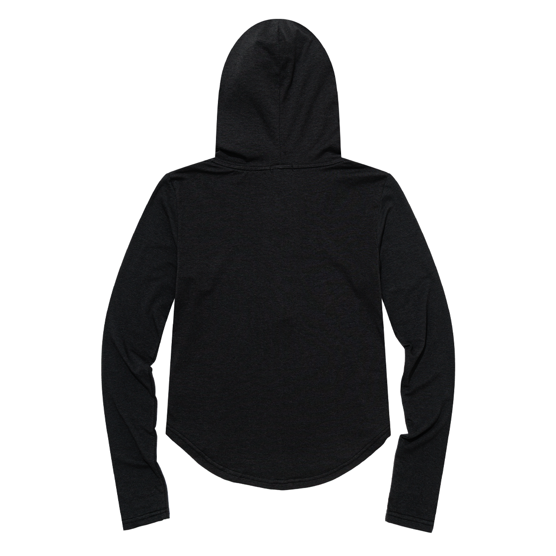 어글리쉐도우 슬림 롱 버튼 후디 탑(블랙)(Uglyshadow Slim Long Button Hoodie Top(Black)) - 2