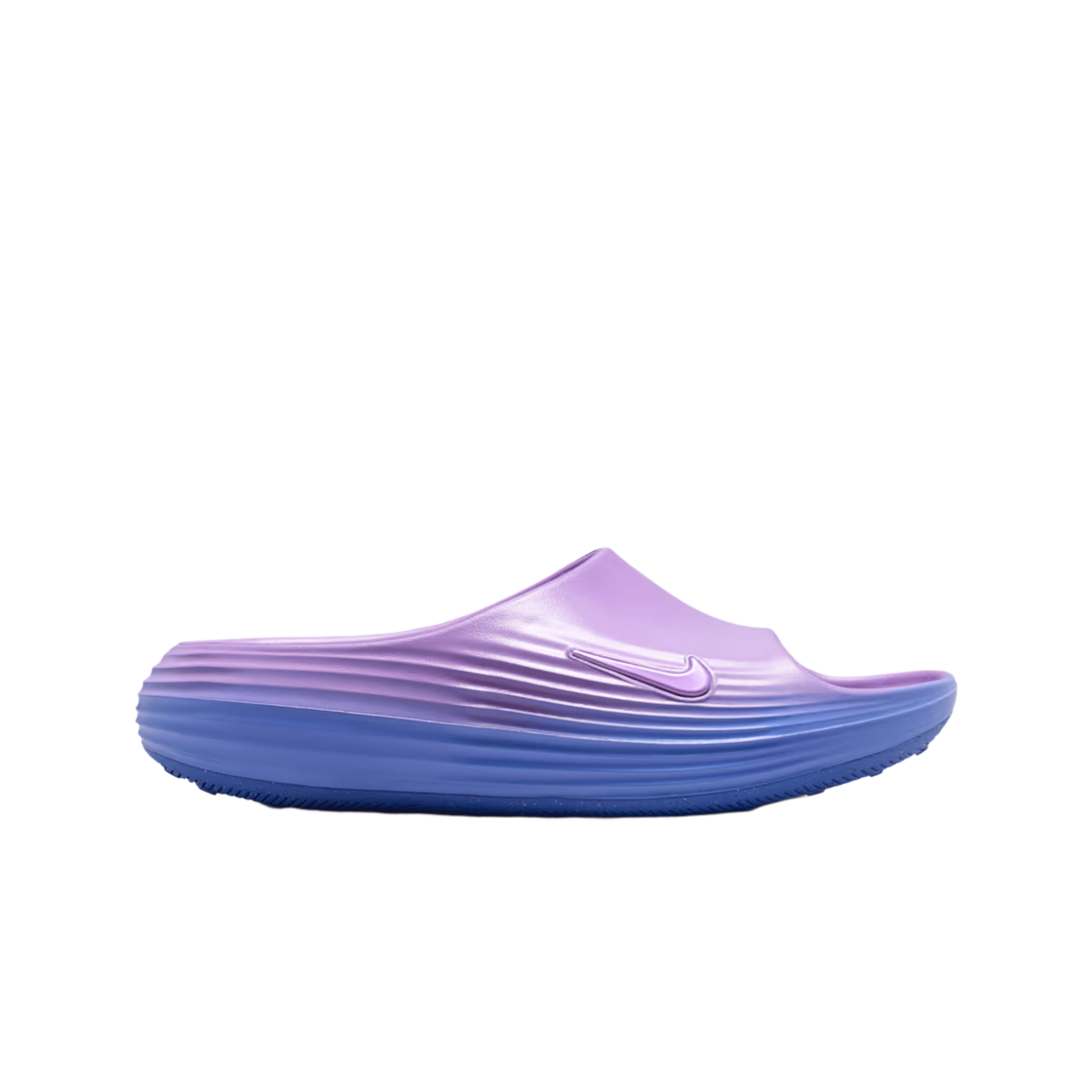 HV4484-500 Nike ReactX Rejuven8 Slides Bright Violet Sapphire