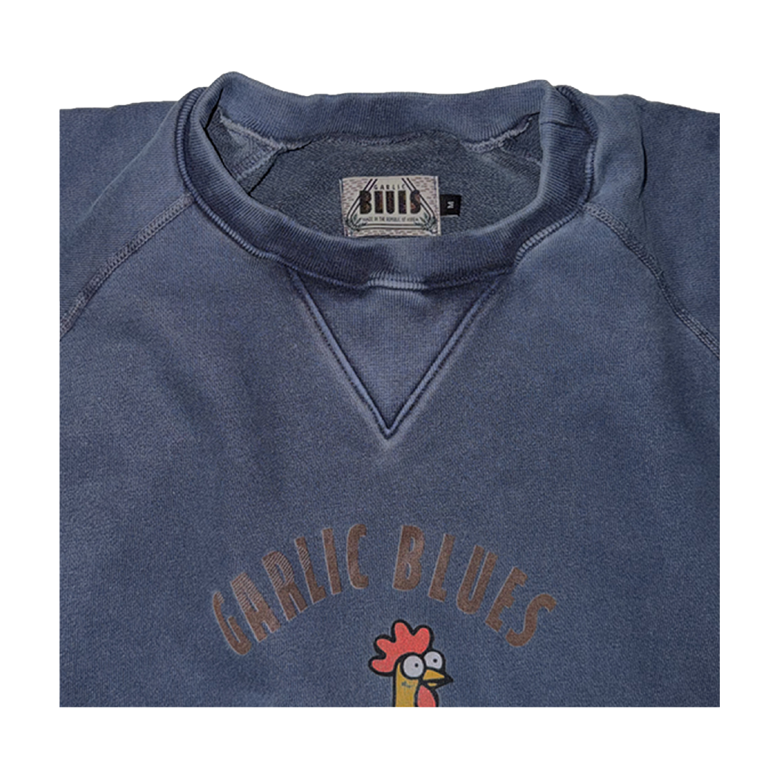 갈릭블루스 갈릭 치킨 포켓 레글런 스웻 셔츠(GARLICBLUES Garlic Chicken Pocket Raglan Sweat Shirt) - 2