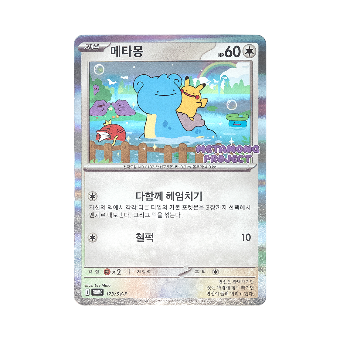 포켓몬 TCG 메타몽의 타임 캡슐 프로모 카드 메타몽(Pokemon TCG Ditto's Time Capsule Promo Card Ditto)
