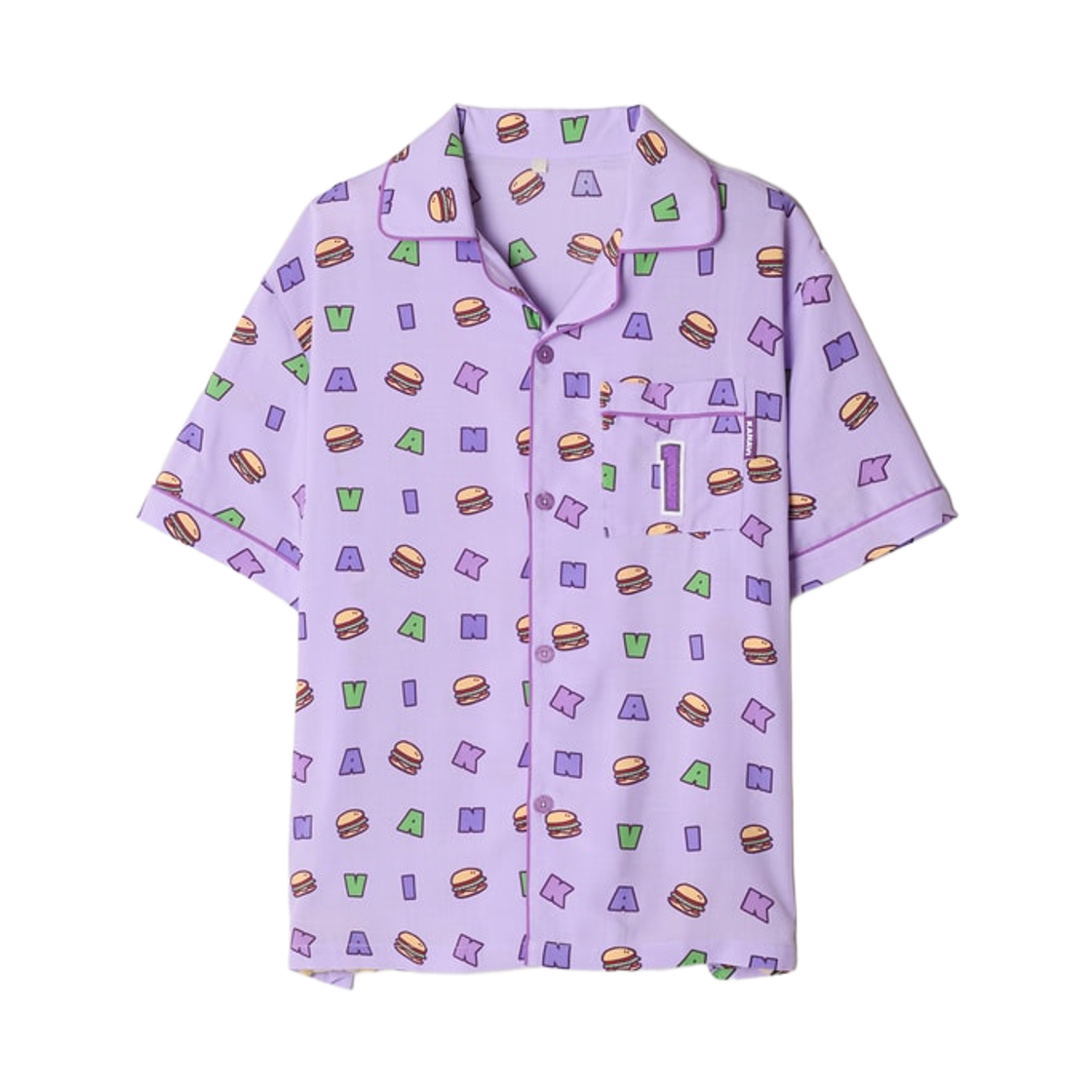 스파오 x 한화생명 이스포츠 숏슬리브 파자마 퍼플(Spao x Hanwha Life Esports Short Sleeve Pajamas Purple) - 2