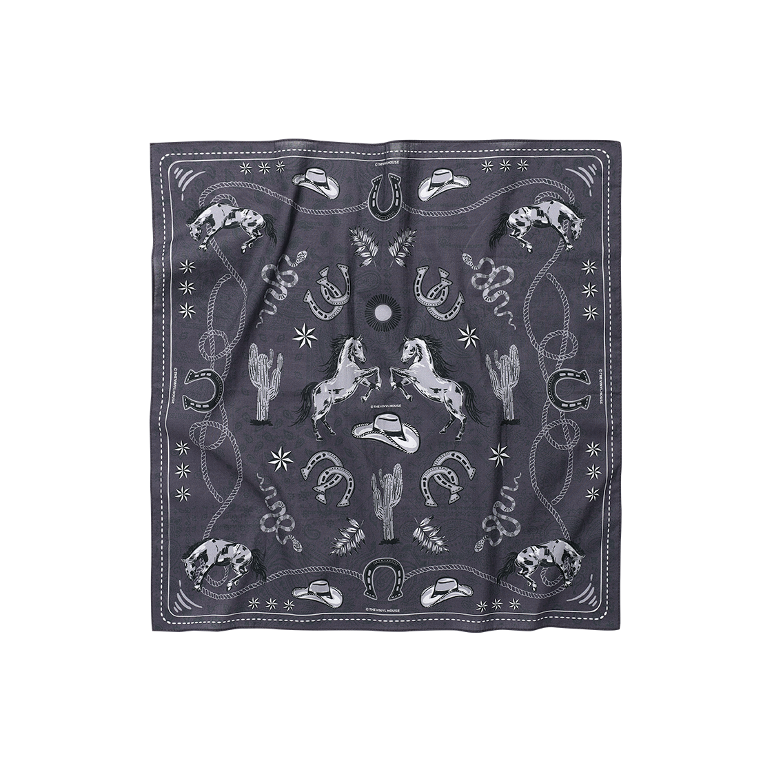 더바이닐하우스 TVH 웨스턴 패턴 반다나 퍼플(Thevinylhouse TVH Western Pattern Bandana Purple) - 2