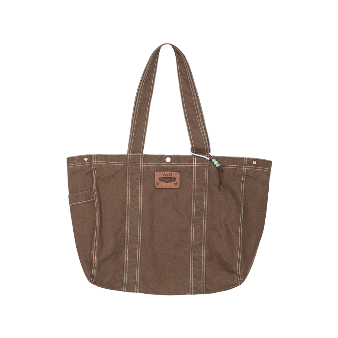 에이비오 캔버스 토트 백 브라운 캔버스(ABO Canvas Tote Bag Brown Canvas) - 1