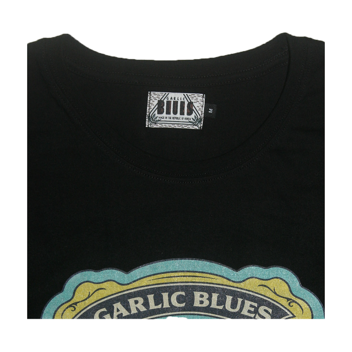 갈릭블루스 02 "풋프린트" 티셔츠 블랙(GARLICBLUES 02 "Footprint" T-Shirt Black) - 2