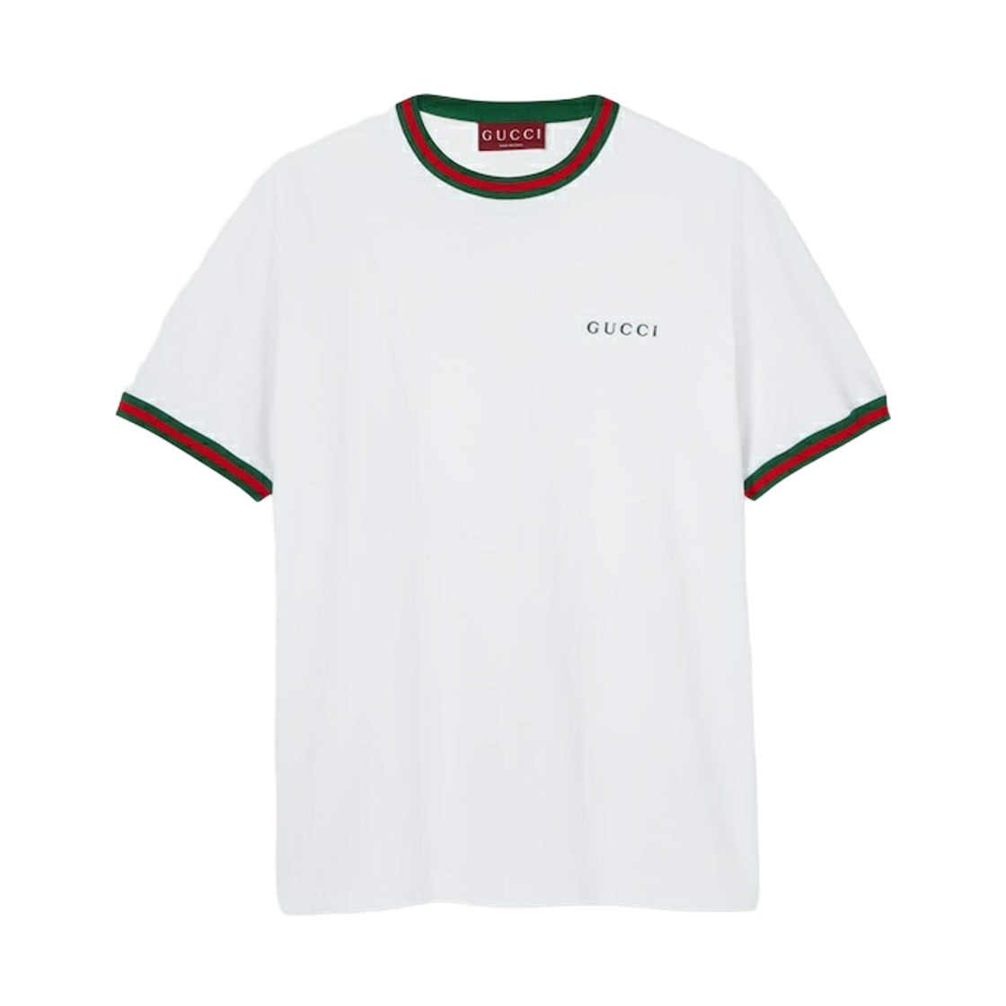 835640-XJHCV-9692 Gucci Embroidery Cotton Jersey T-Shirt White