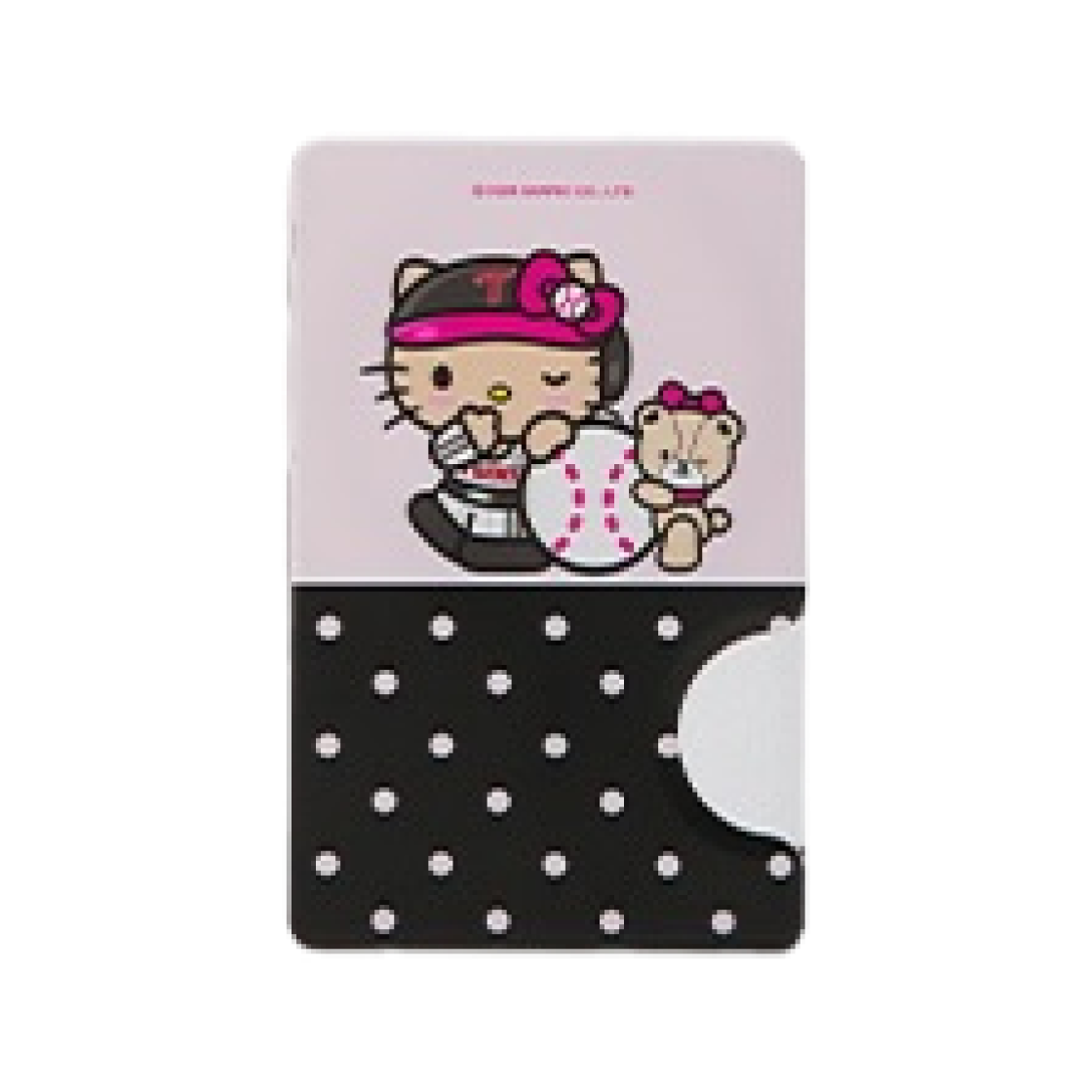 LG 트윈스 x 태닝 헬로 키티 마그네틱 아크릴 카드홀더 도트(LG Twins x Tanning Hello Kitty Magnetic Acrylic Card Holder Dot) - 1