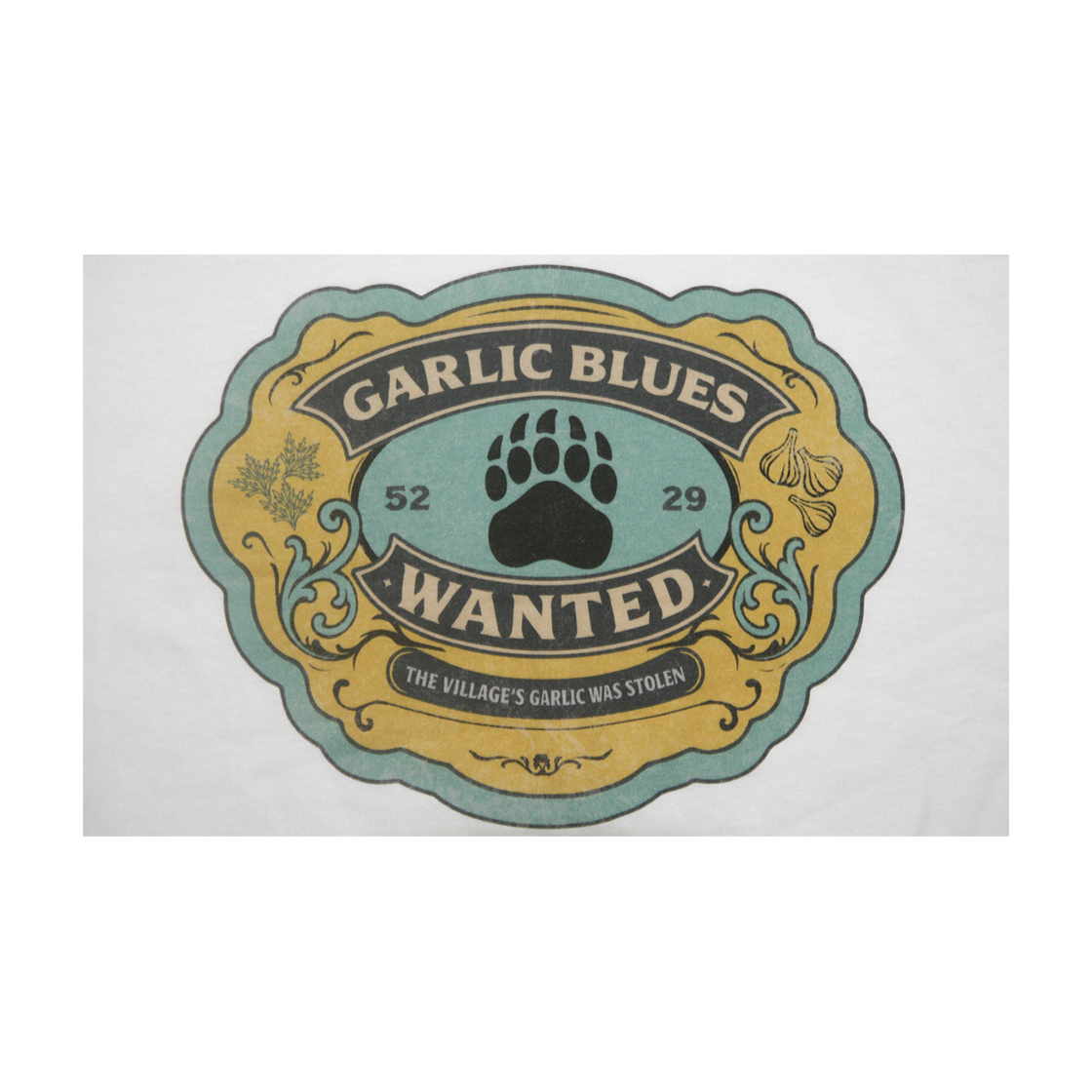 갈릭블루스 02 "풋프린트" 티셔츠 화이트(GARLICBLUES 02 "Footprint" T-Shirt White) - 3