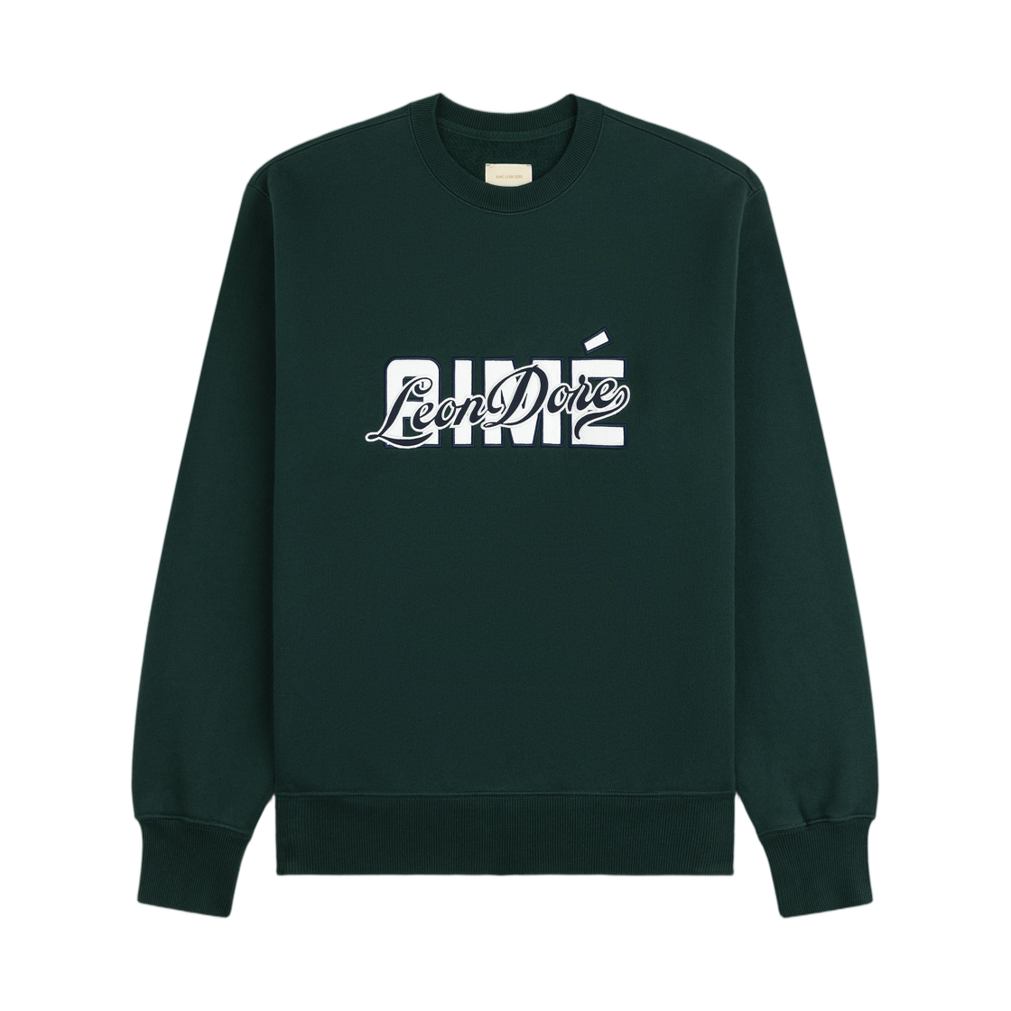 - Aime Leon Dore Overlay Logo Crewneck Sweatshirt Pine Grove