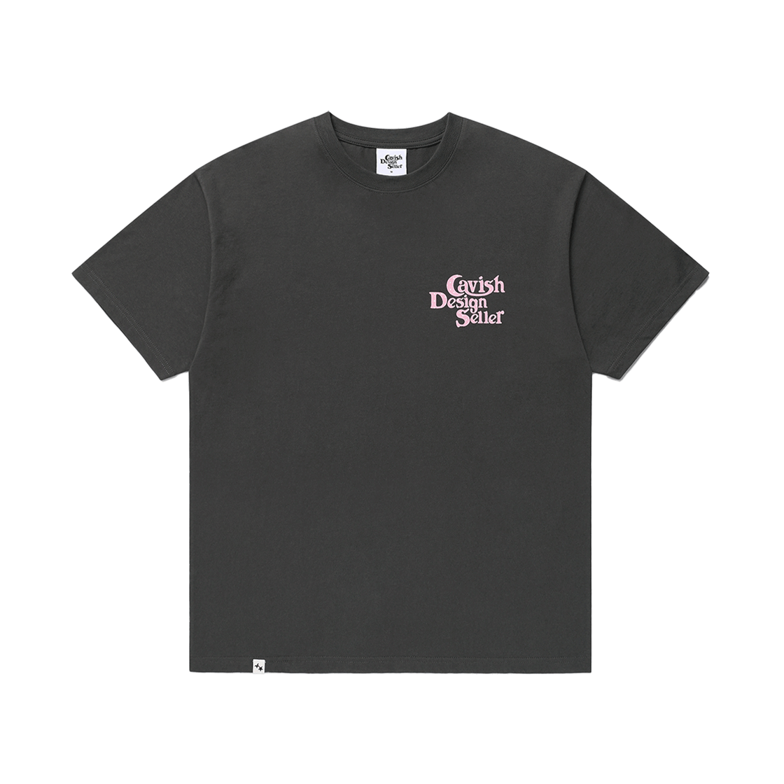 카비시 스타 셀러 로고 숏슬리브 티셔츠 차콜(CAVISH Star Seller Logo SS Tee Charcoal) - 2