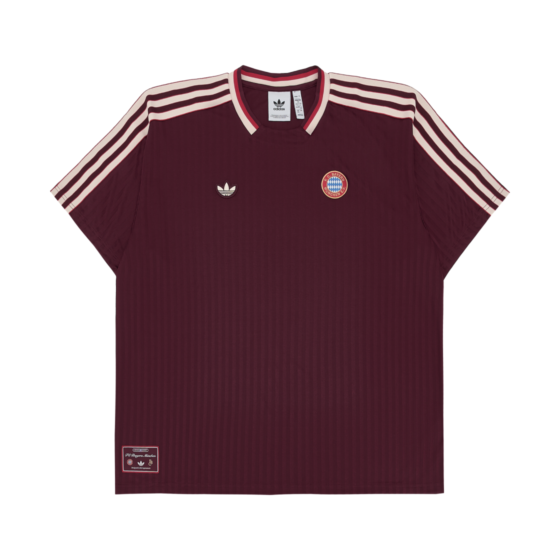 아디다스 FC 바이에른 테라스 아이콘 저지 쉐도우 레드 - KR 사이즈 (논 마킹 버전)(Adidas FC Bayern Terrace Icon Jersey Shadow Red - KR Sizing (Non Marking Ver.)) - 1