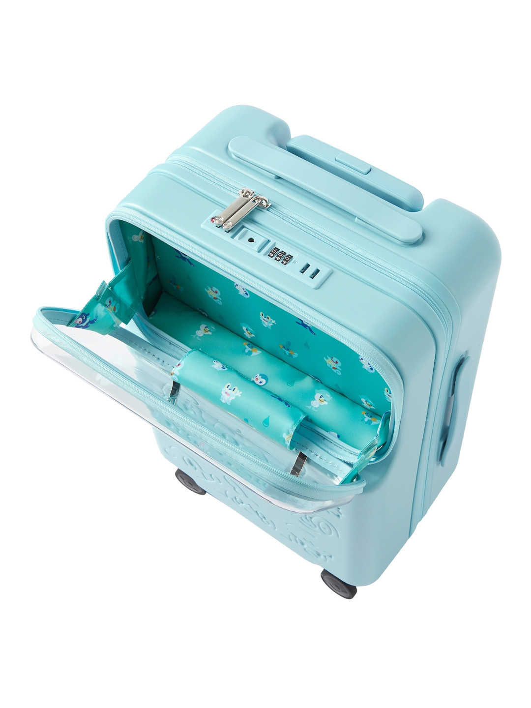 Pokemon Center Front Opening Carry-On Suitcase Water Type Pokemon, Pokemon Center Front Opening Carry-On Suitcase Fire Type Pokemon 착용 스타일 - 3