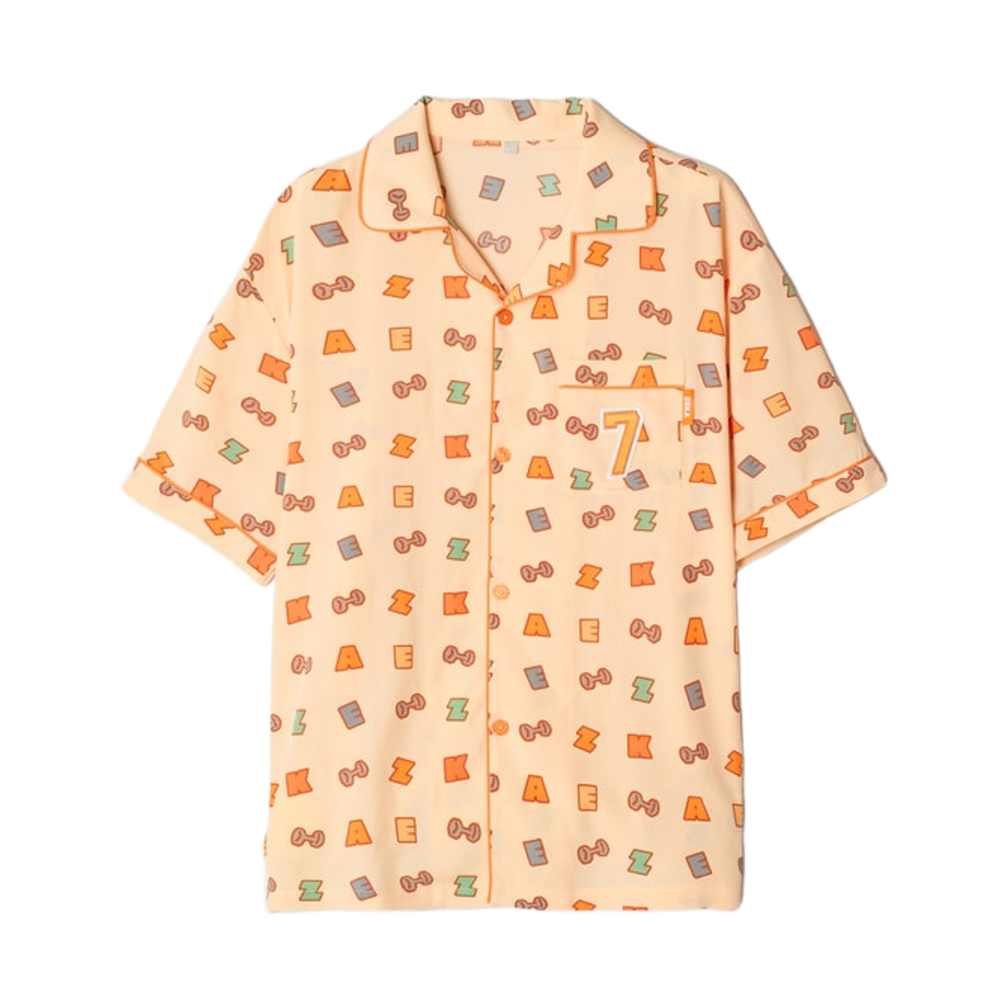 스파오 x 한화생명 이스포츠 숏슬리브 파자마 오렌지(Spao x Hanwha Life Esports Short Sleeve Pajamas Orange) - 2