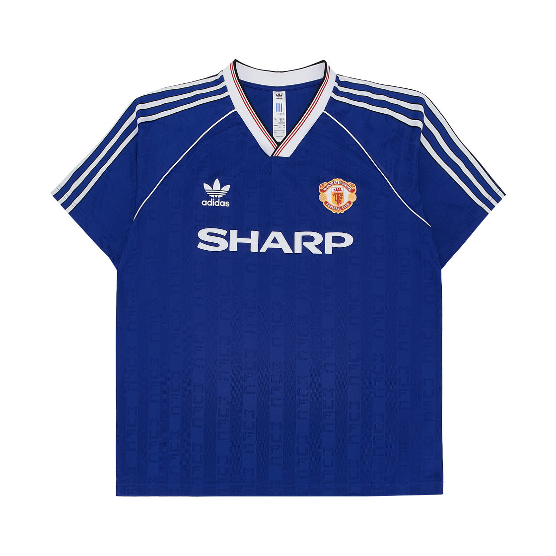 아디다스 맨체스터 유나이티드 1988/90 저지 컬리지에이트 로얄 - US 사이즈(Adidas Manchester United 1988/90 Jersey Collegiate Royal - US Sizing)