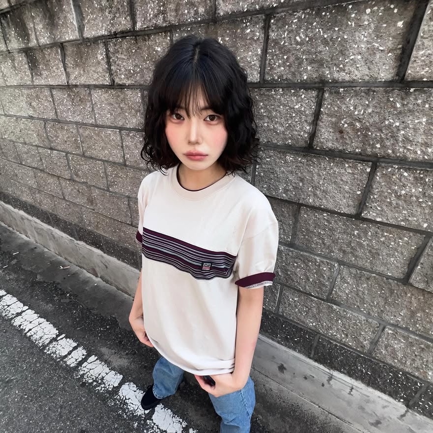 SPORT CHAMBER Spectrum T-shirt LIGHT BEIGE 착용 스타일 - 3