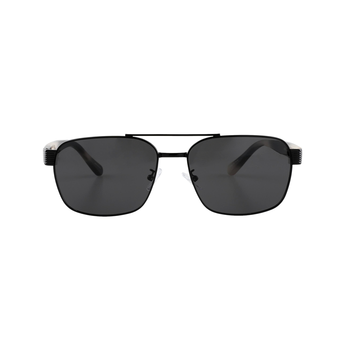 KEVIN C2 블랙 2DITOR KEV Big Size Boeing UV Blocking Nylon Lens Two Bridge Sunglasses C2 Black