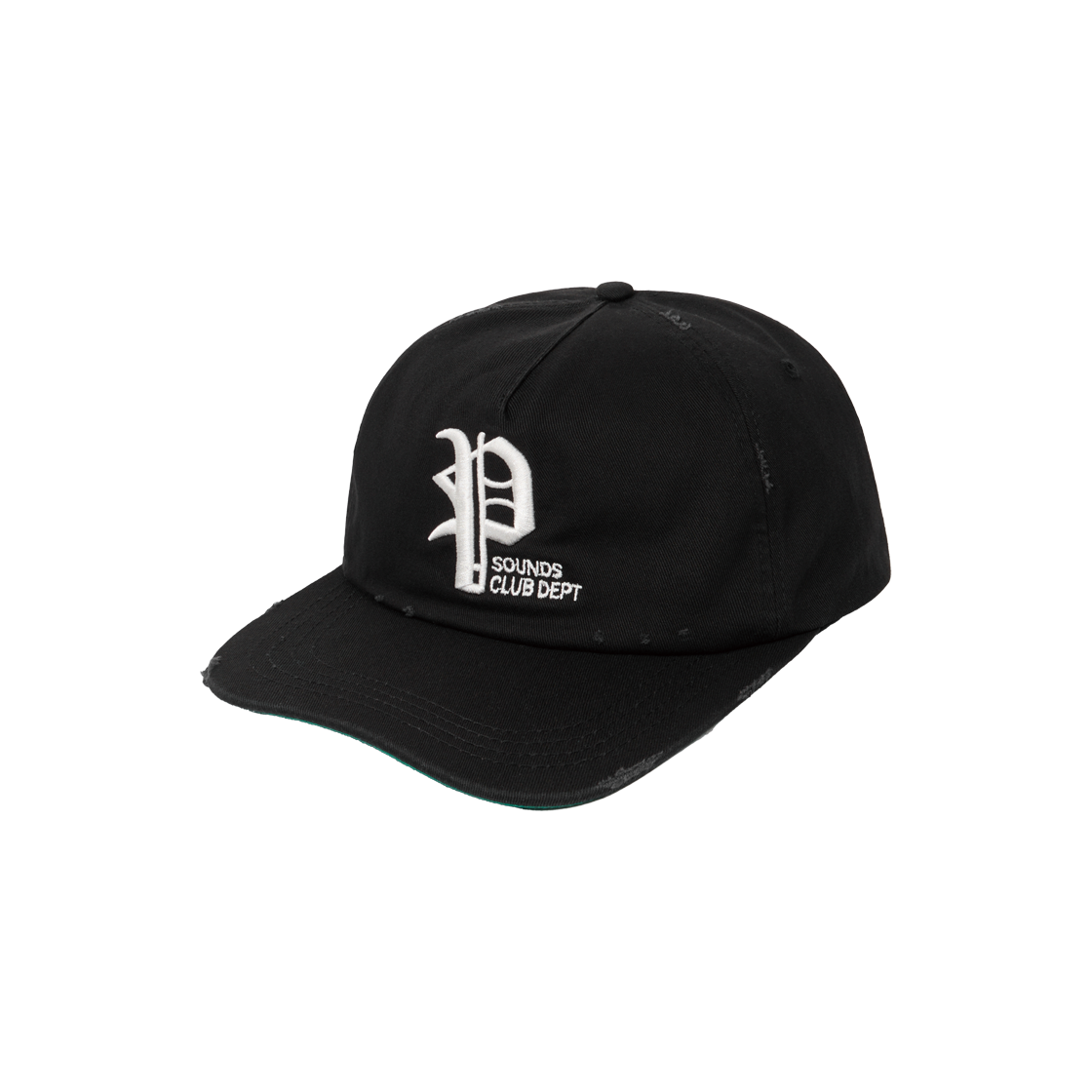 피드파이퍼 피 로고 워시드 캡 블랙(PIEDPIPER P Logo Washed Cap Black)