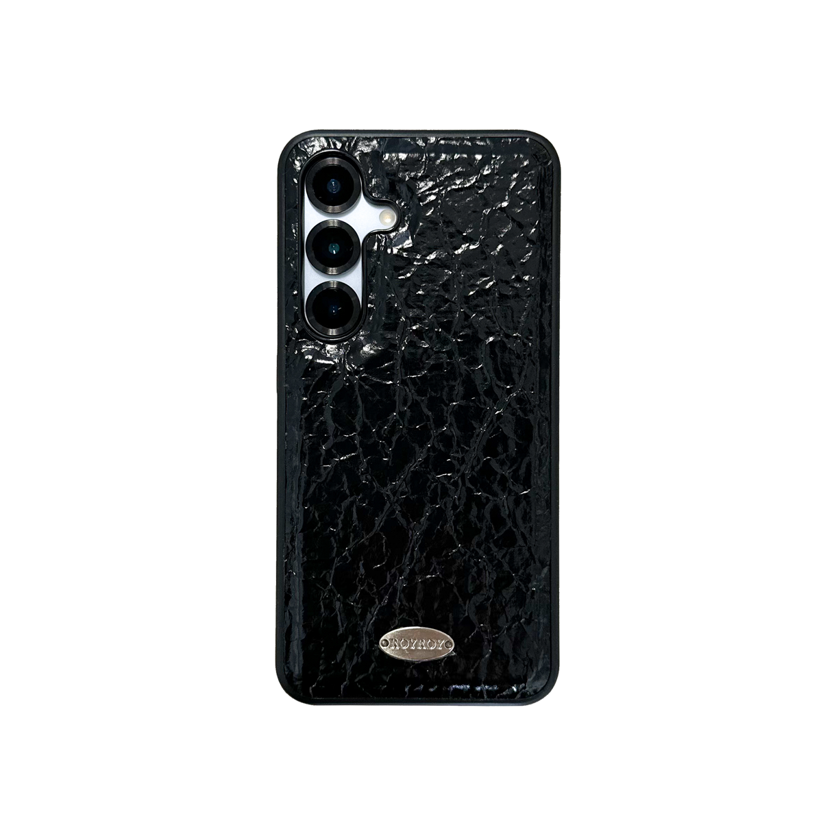 로이로이 크랙 레더 맥세이프 갤럭시 케이스 블랙(ROYROY MagSafe Black Crack Leather Galaxy Case)