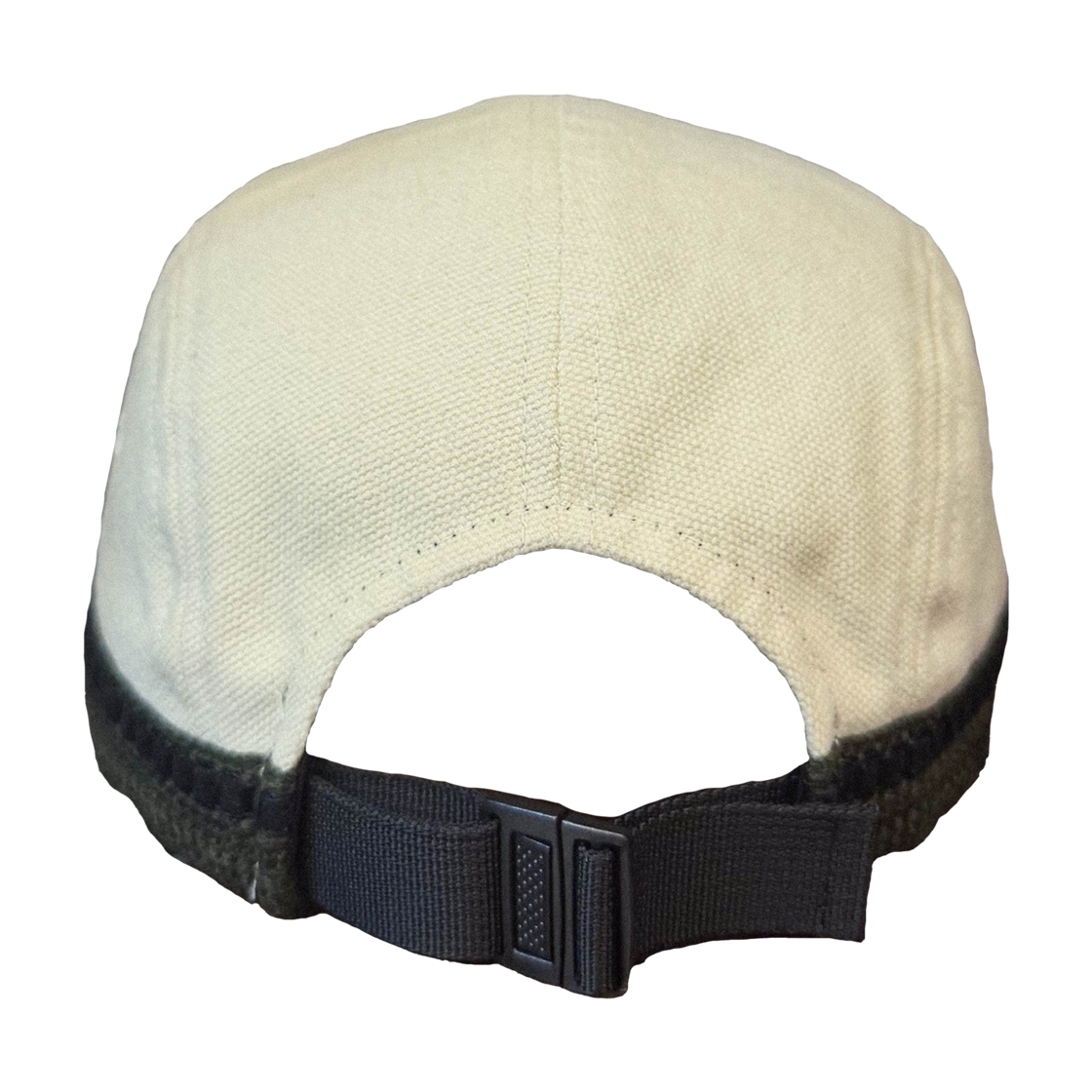 갈릭블루스 카키 불렛 스트랩 캠프 캡 아이보리(GARLICBLUES Khaki Bullet Stripe Camp Cap Ivory) - 3