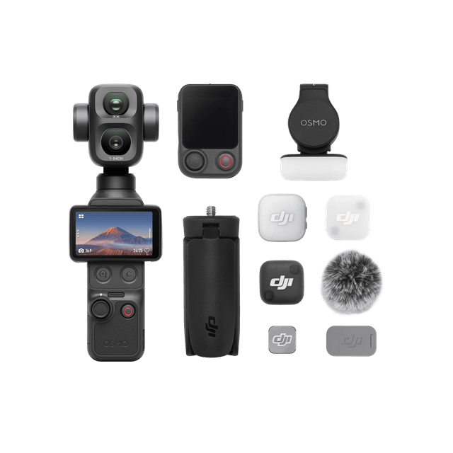 DJI 오즈모 포켓 4P 브이로그 콤보 클래식 블랙 (국내 정식 발매 제품)(DJI Osmo Pocket 4P Vlog Combo Classic Black (Korean Ver.))