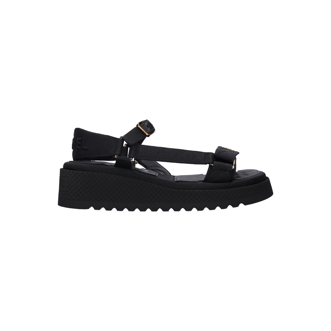 ITWUNH9FMLHA Chanel Black Sandals
