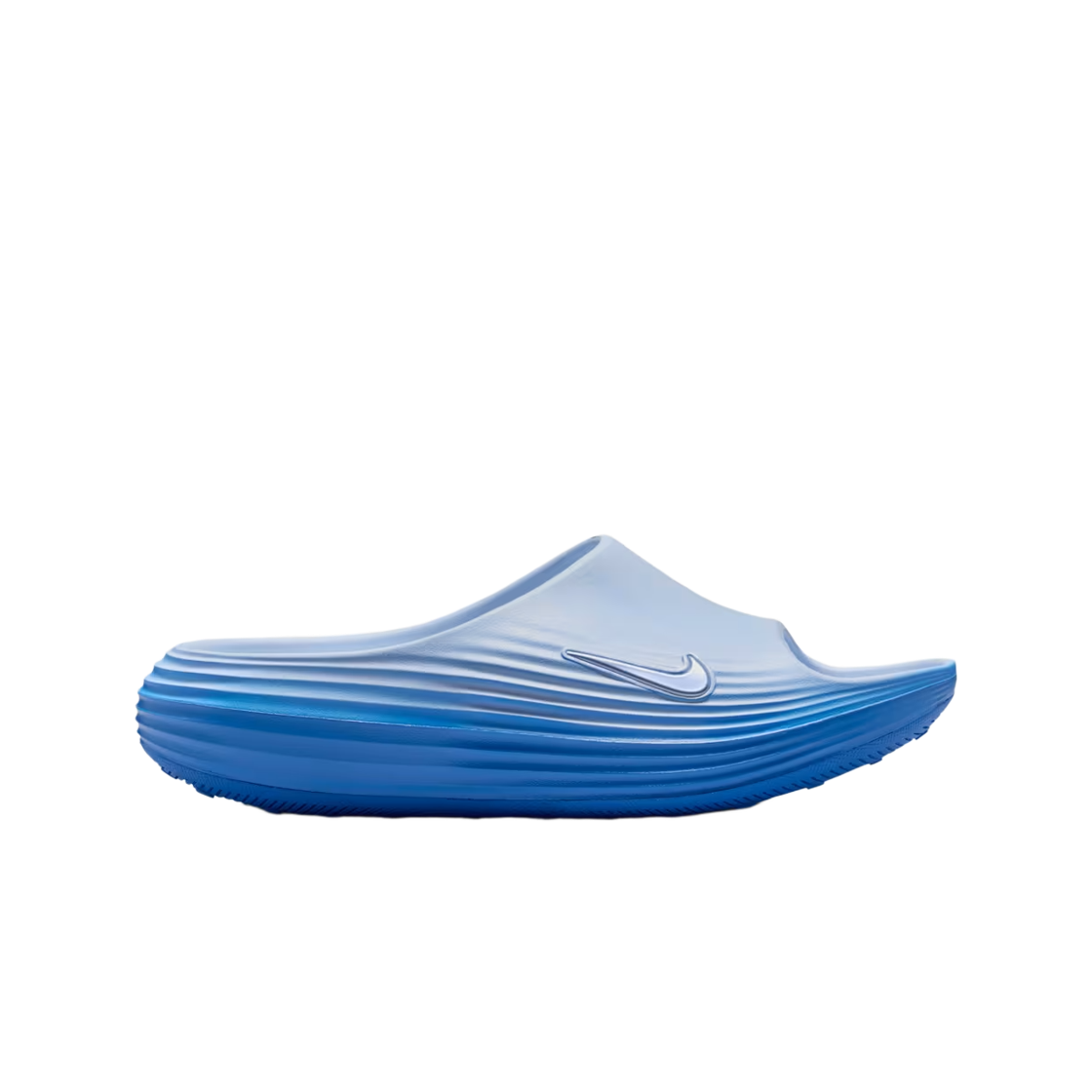 HV4484-405 Nike ReactX Rejuven8 Slides Hydrogen Blue Blue Crystal