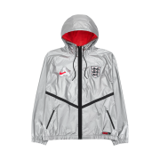 Palace x Nike England Dri-Fit Academy Anthem Jacket Pewter Grey Bright Crimson