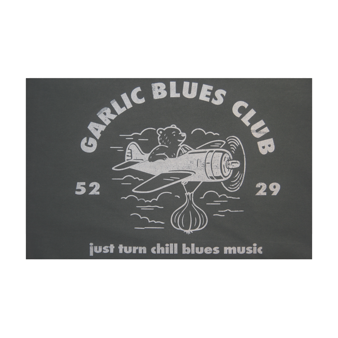 갈릭블루스 03 "플라잉" 링거 티셔츠 차콜(GARLICBLUES 03 "Flying" Ringer T-Shirt Charcoal) - 3