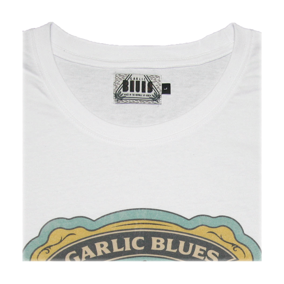 갈릭블루스 02 "풋프린트" 티셔츠 화이트(GARLICBLUES 02 "Footprint" T-Shirt White) - 2