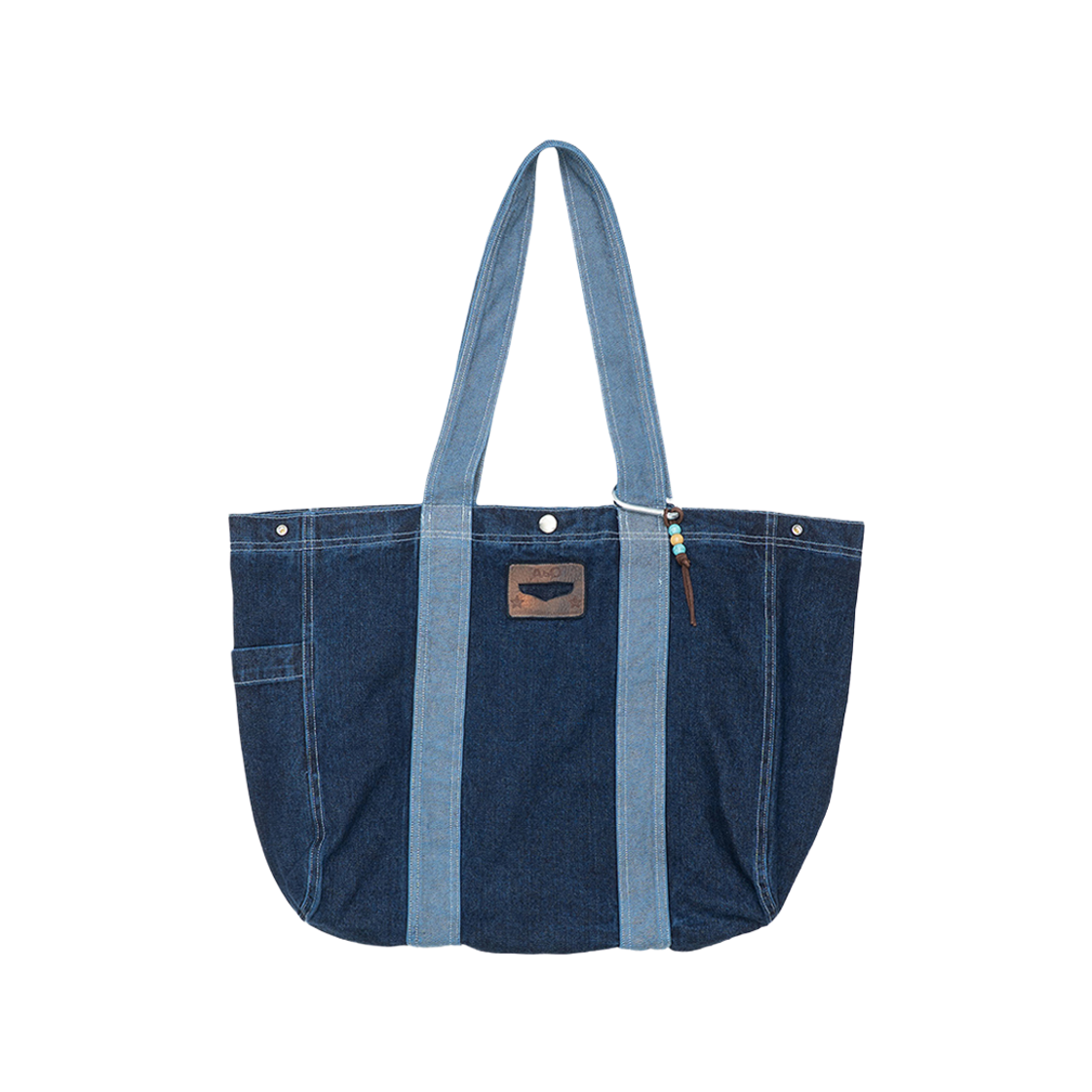 에이비오 데님 토트 백 블루(ABO Denim Tote Bag Blue)