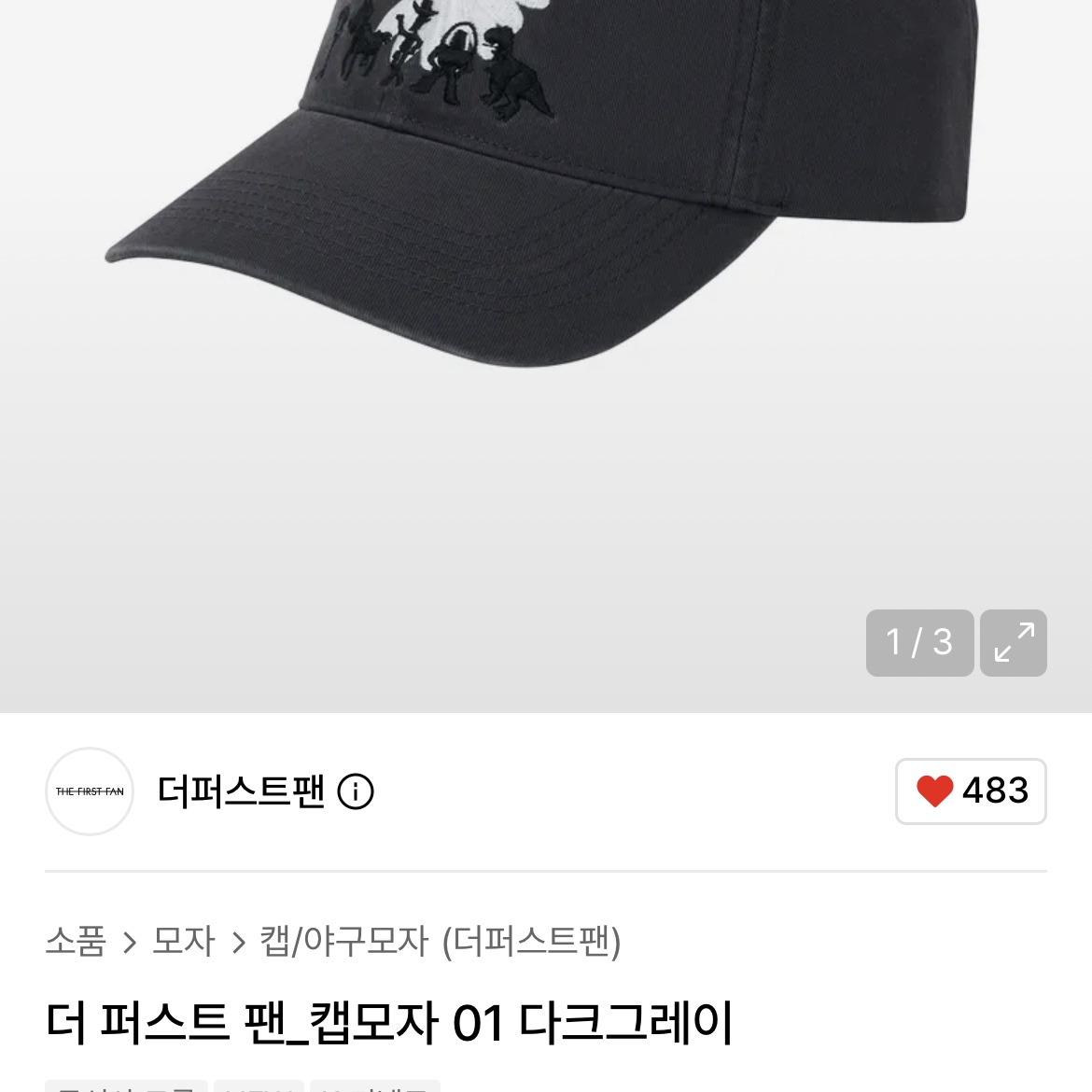Peaceminusone x Toy Story The First Fan Cap 01 Dark Grey 착용 스타일
