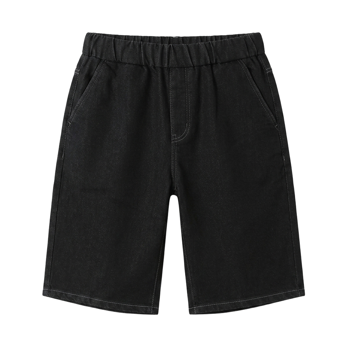 지크립 밴딩 데님 반바지 블랙(GCLIP Banded Denim Shorts Black)