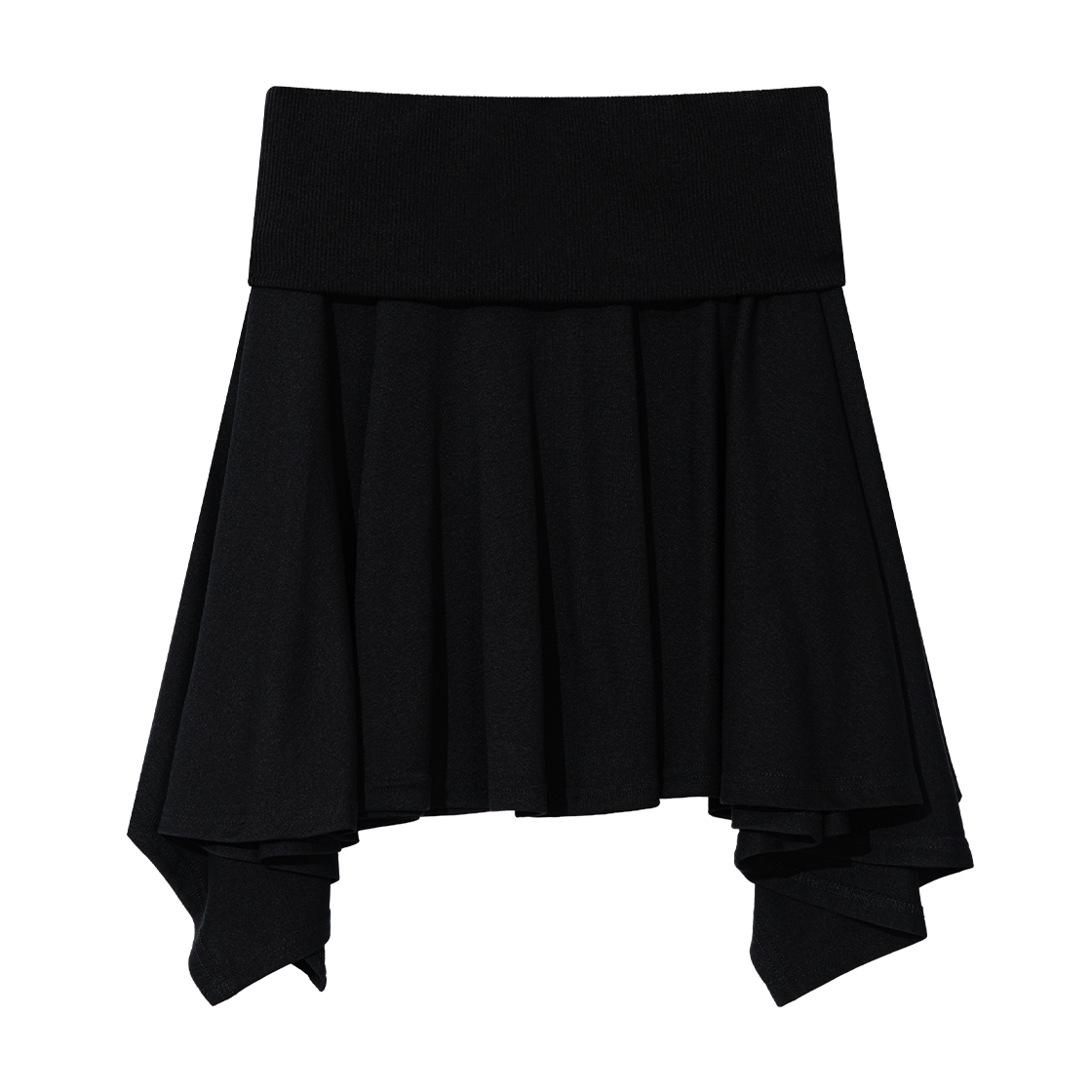 어글리쉐도우 소프트 콘트라스트 플레어 스커트(블랙)(Uglyshadow Soft Contrast Flare Skirt(Black)) - 2