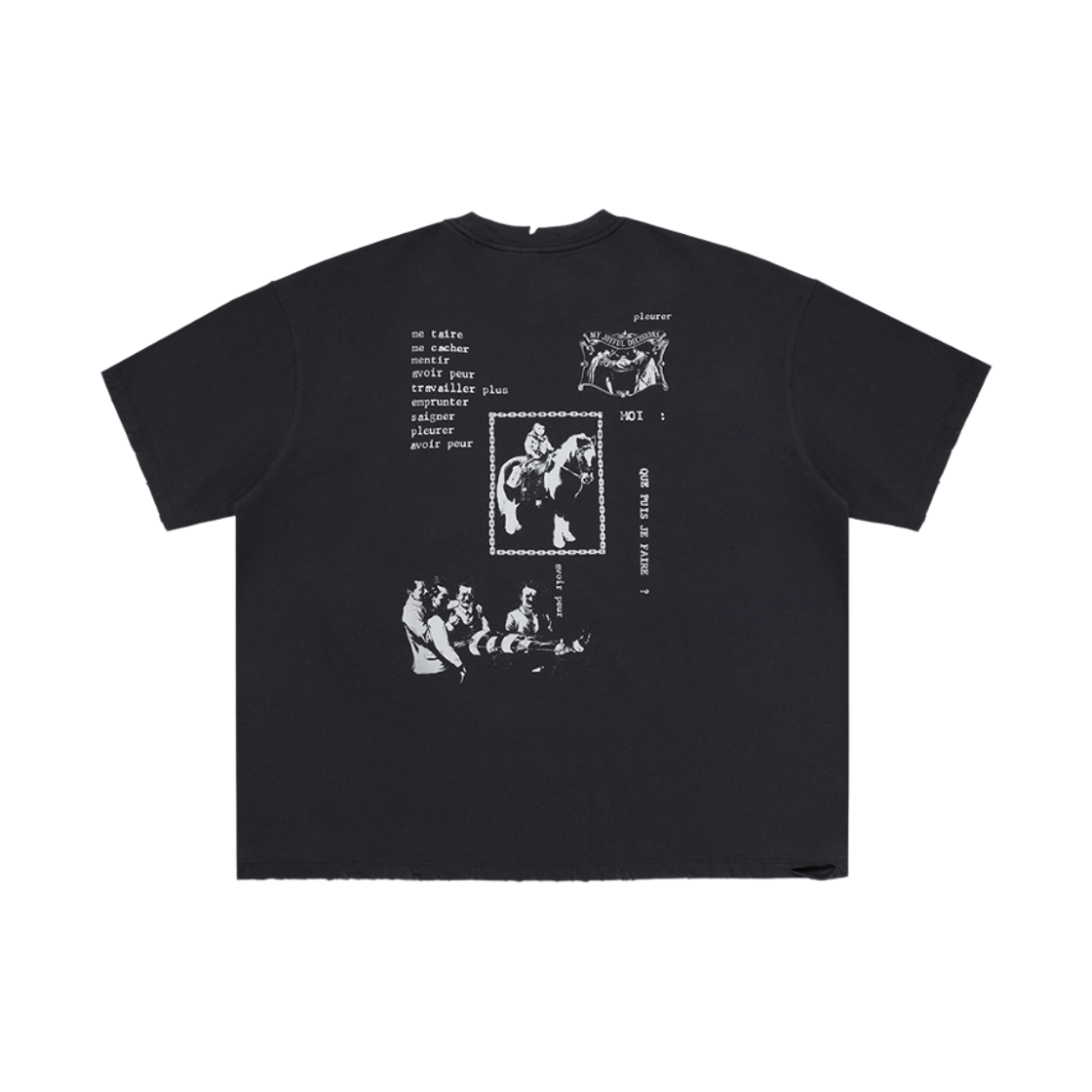 엠제이디 오버사이즈 스크림 티셔츠 블랙(MJD Oversized Scream T-Shirt Black) - 2