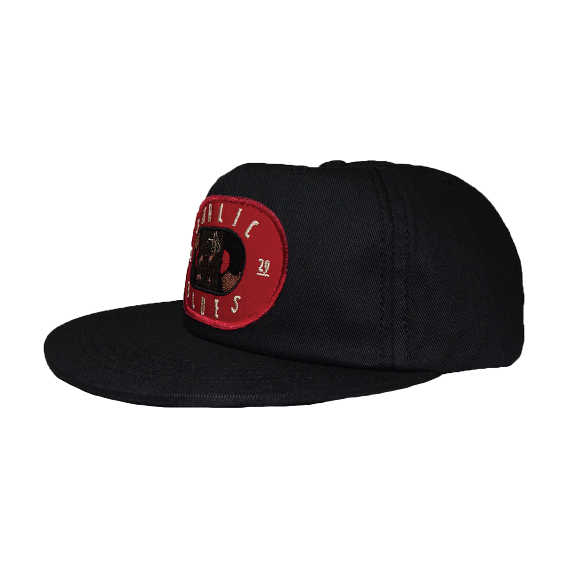 갈릭블루스 01 "런" 플랫 캡 블랙(GARLICBLUES 01 "Run" Flat Cap Black) - 2
