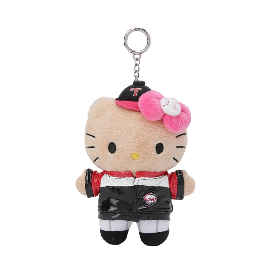 LG 트윈스 x 태닝 헬로 키티 인형 키링(LG Twins x Tanning Hello Kitty Plush Keyring)