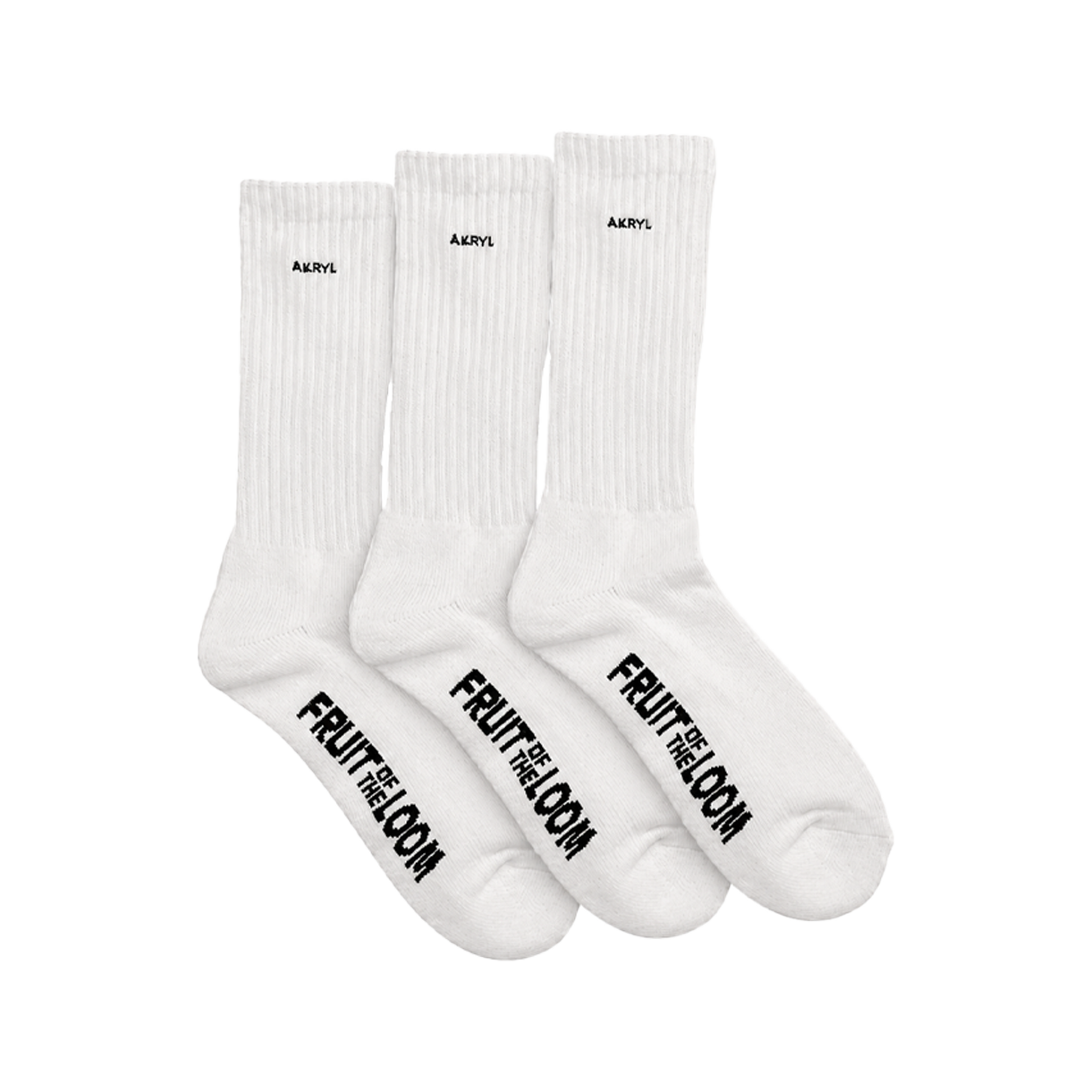 아크릴 프루츠 아이콘 삭스 화이트 - 26FW(AKRYL Fruits Icon Socks White - 26FW)